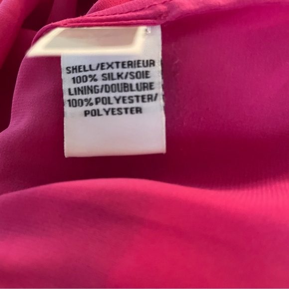 Diane Von Furstenberg Red Parry Silk Chiffon Blouson Aztec Stripe Dress 20209 - Picture 10 of 11